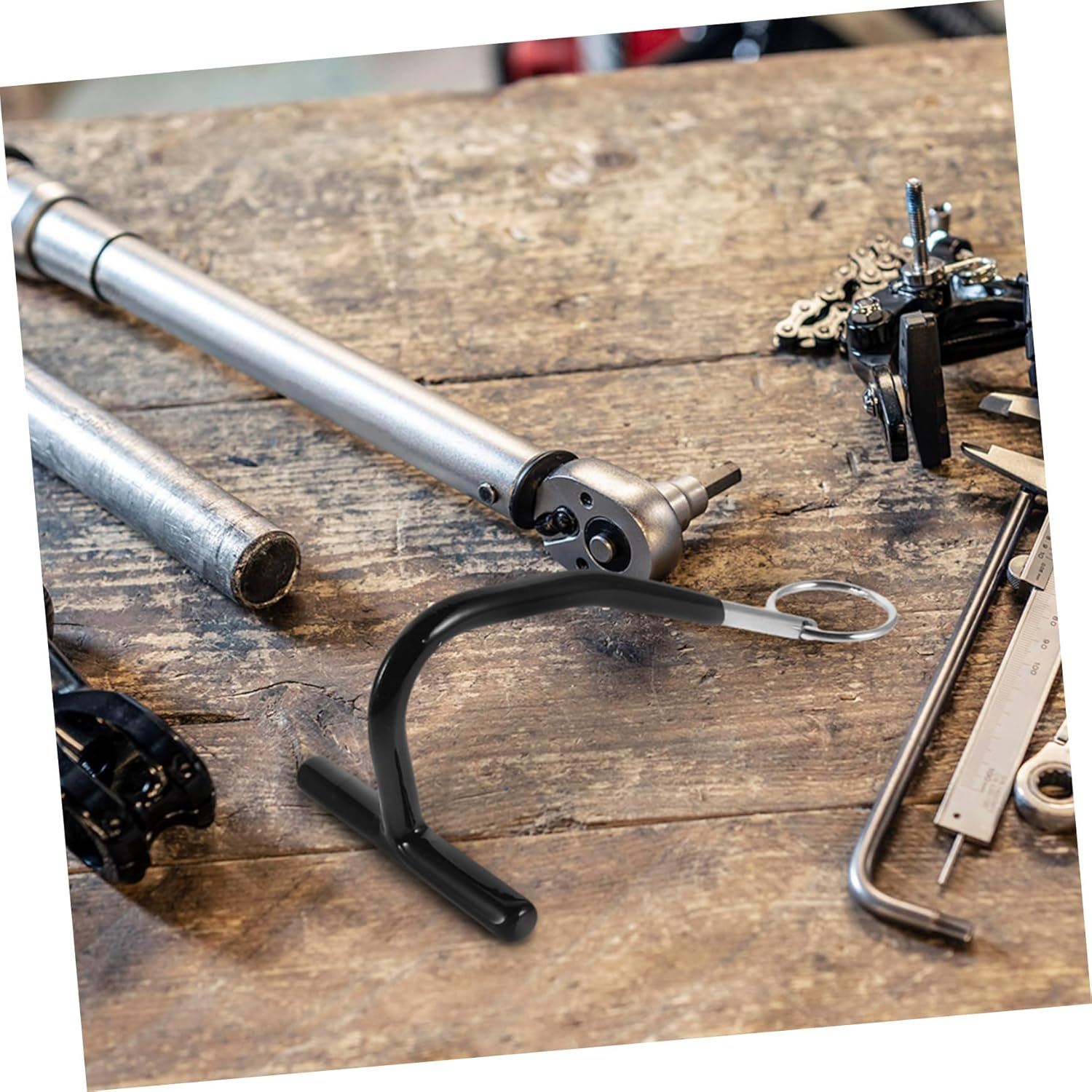 VALICLUD Auto Body Dent Removal Rod Support Tool with Hanger Paintless Dent Puller Rod for Automotive Repair DIY Projects