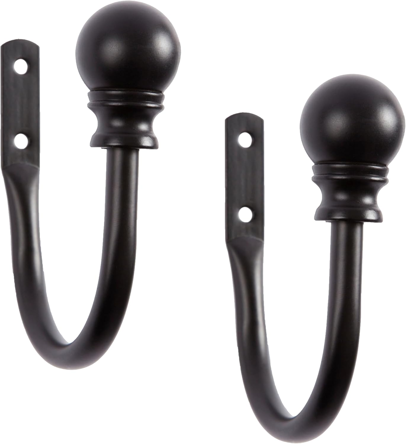 Kenney Davenport 1/2" Petite Caf&eacute; Decorative Window Curtain Rod, 28-48", White