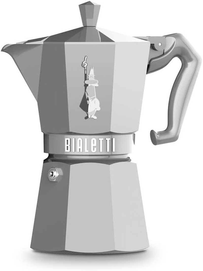 Bialetti Moka Exclusive: Black 3 Cup Iconic Stovetop Espresso Maker, Makes Real Italian Coffee, (4.3 Oz - 130 Ml), Aluminium, Black image number 6