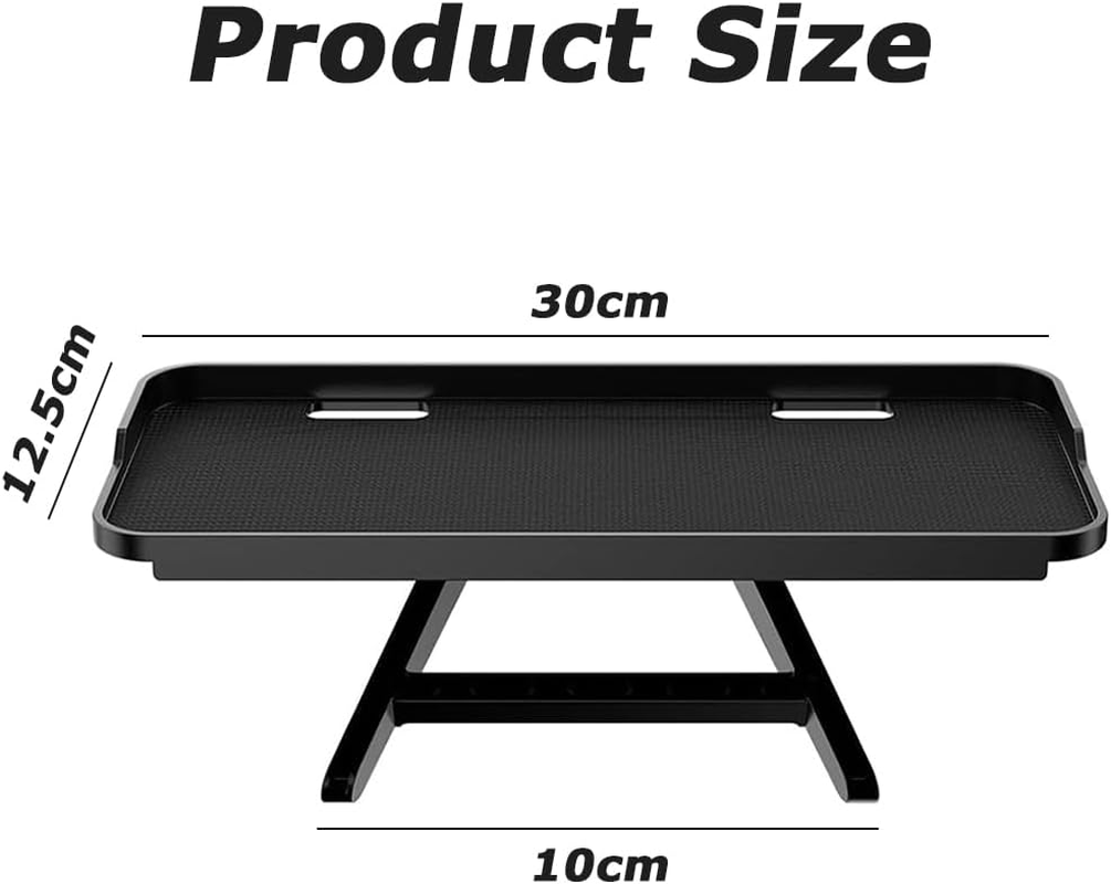 MOTRAIN 11.8" X 4.9" Floating Wall-Mounted Shelf, Adjustable TV/PC Top Shelf for Routers, Cable Boxes, Game Consoles, DVD Players, and More (Black) image number 1