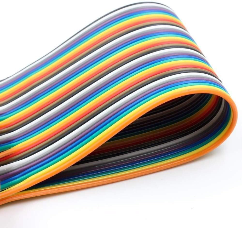 BIGTEDDY 40Pcs Dupont Cable 20Cm Jumper Wire for 2.54Mm Spacing Pin Headers, Multicolor, Copper, 40 Wires, Compatible with Devices with 2.54Mm Spacing Pin Headers image number 1