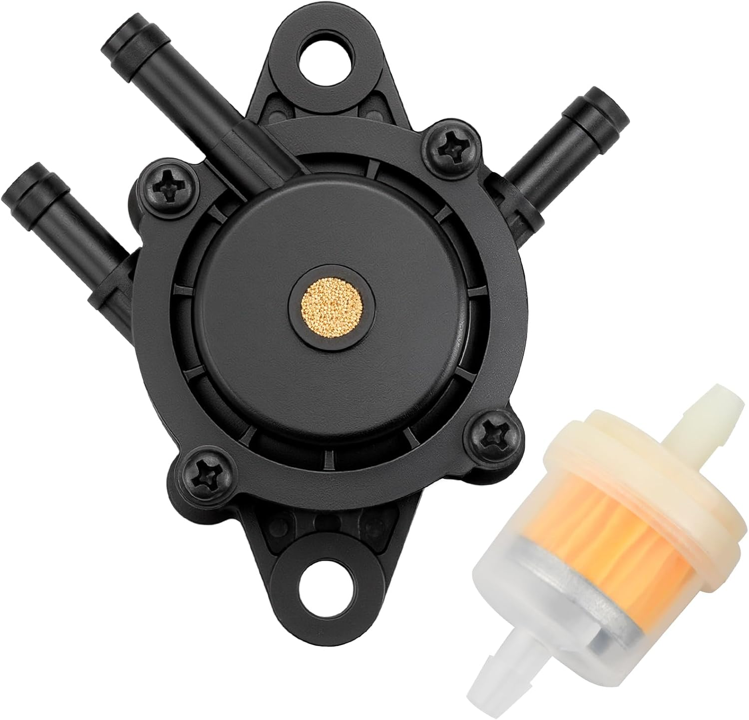 Fuel Pump for Kohler, Vacuum Fuel Pump with Fuel Filter for Kohler 17HP-25 HP Briggs and Stratton John Deere Honda Yamaha Small Engine Lawn Mower Tractor image number 2