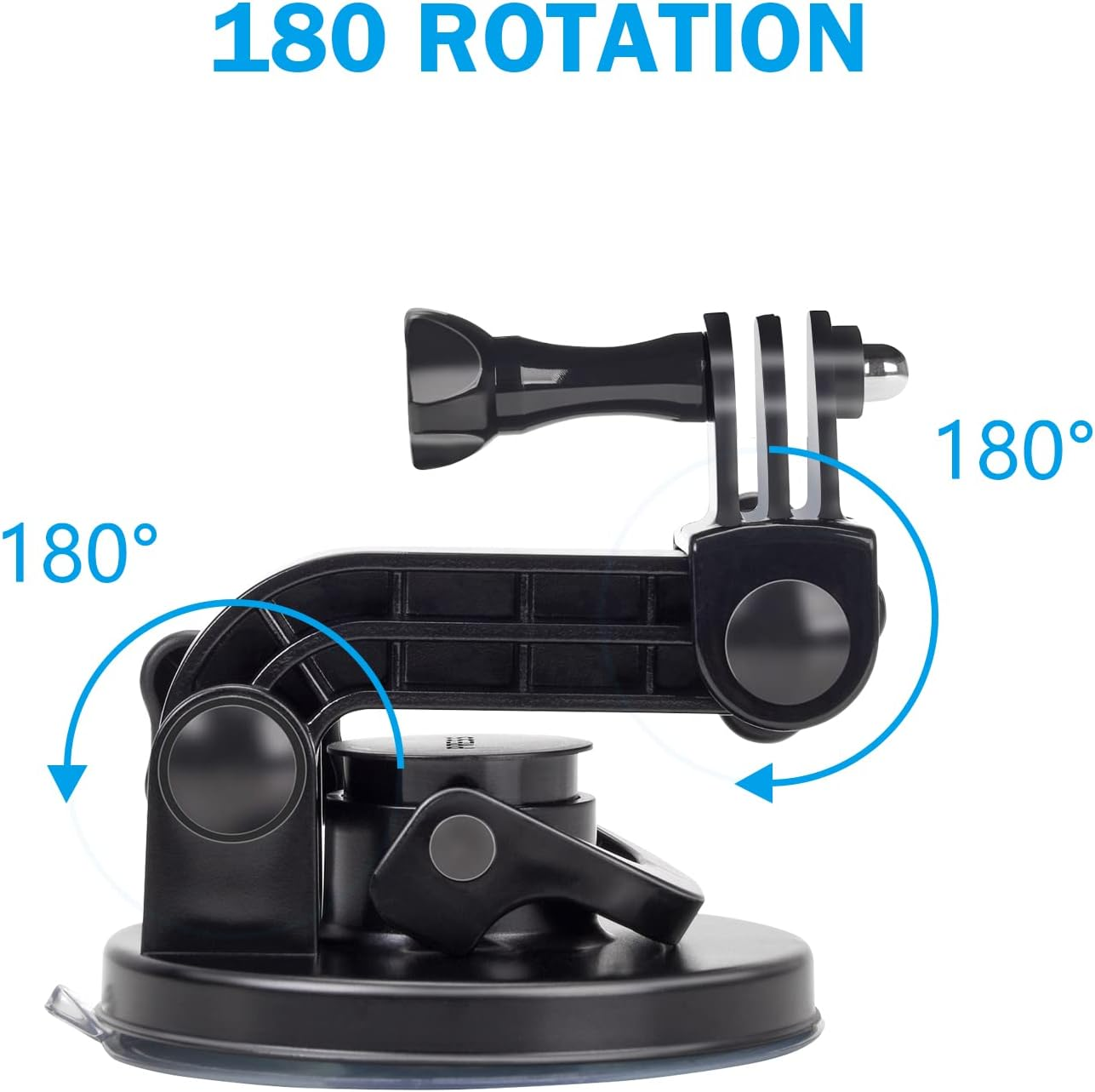 Suptig Suction Cup Mount Compatible for Gopro Hero 11 Hero 10 Hero 9 Hero 8 Hero 7 Hero 6 Hero 5 Hero 4 Hero 3+ Hero 3 Hero 2 Gopro Max Hero+ Hero Session and Other Action Cameras (Black) image number 3