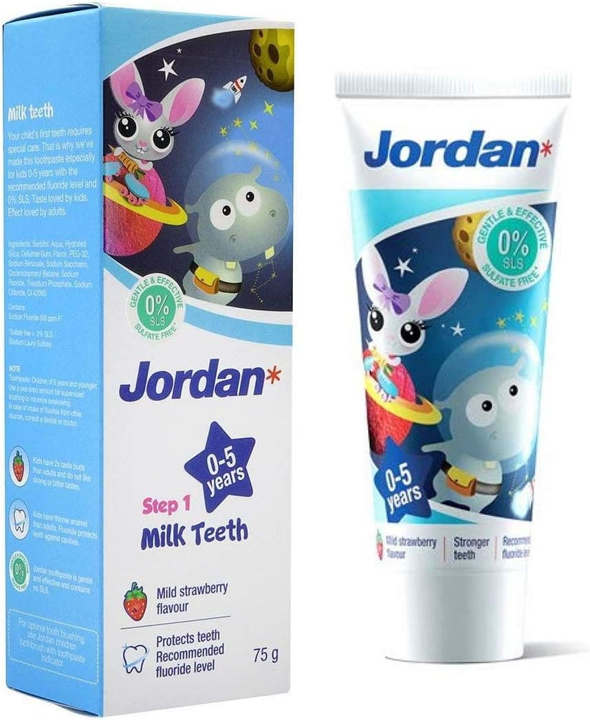 Jordan &reg; | Step 1 Kids Toothpaste 0-5 Years | Milk Teeth Toothpaste with Gentle Tasting That Kids Will Love | 75 Grs image number 2