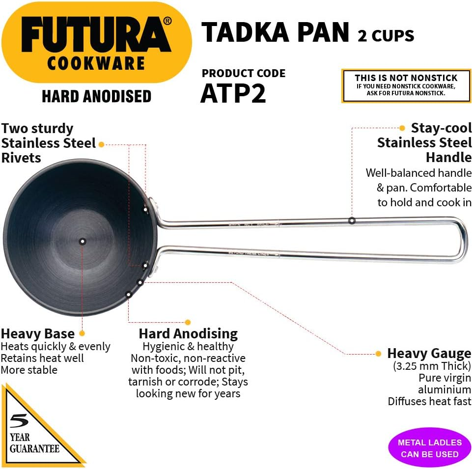 Hawkins Futura Tadka Pan, 12 Cm Diameter