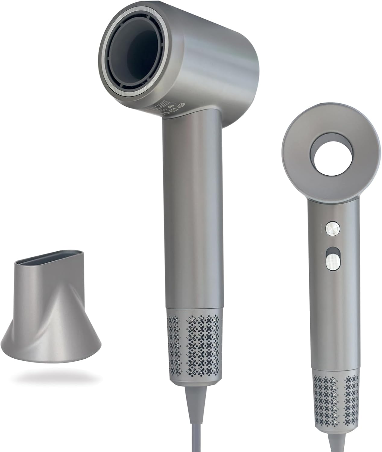 Hair Dryer,Nazha Professional High-Speed Ionic Hair Dryer with 110,000 RPM Brushless Motor 1600W Powerful Fast Drying Low Noise Blow Dryer with 1 Magnetic Attachments,Compact & Quiet for Travel, Blow Hairdryer for Women or Men-Au Plug(Black)