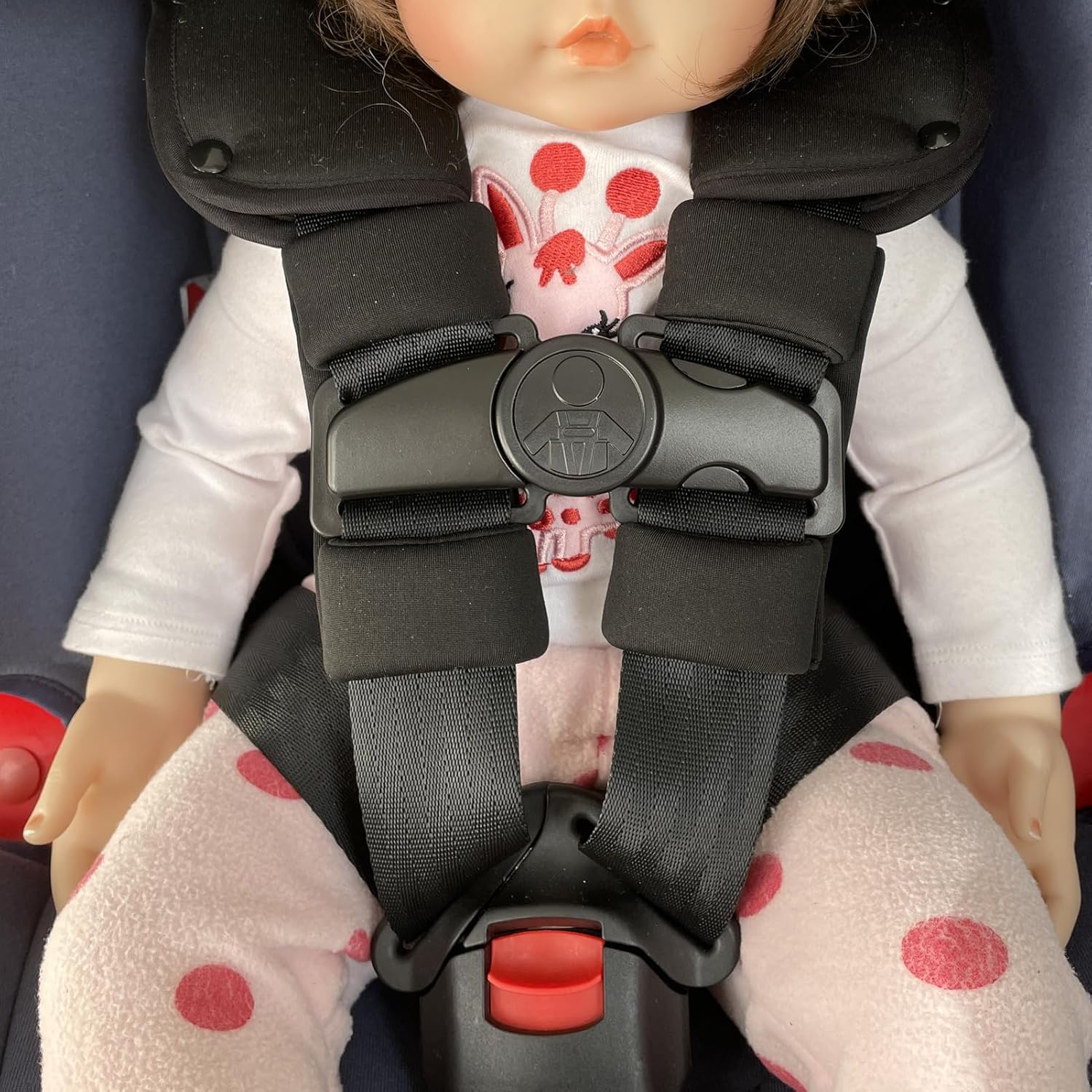 Universal Child Car Seat Chest Harness Clip Universal Safer Belt Clip Buckle Lock Stroller Chest Clip Adjustable Guard for Baby and Kids (Light Black)