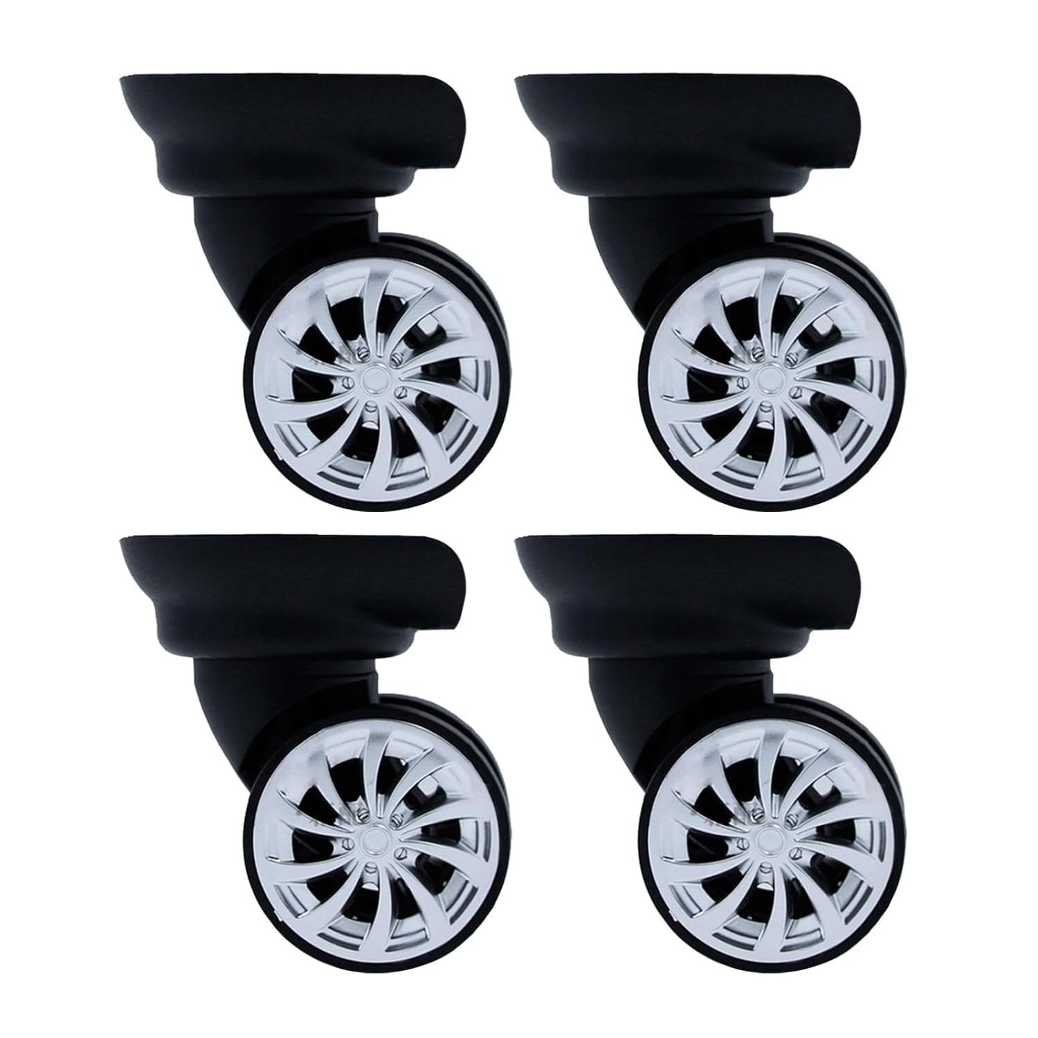 Ronyme 4X Suitcase Caster Wheels Replacement Luggage Suitcase Wheels,Flexible Luggage Accessories, Swivel Wheels Replacement