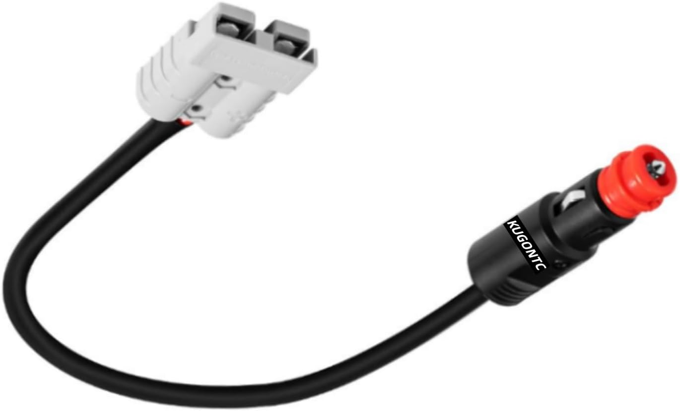 12V 30Cm Anderson Style Plug to Male Car Cigarette Socket Plug 50AMP Anderson Plug Connector,12Awg Cigarette Lighter Extension Cable Adapter Plug image number 1