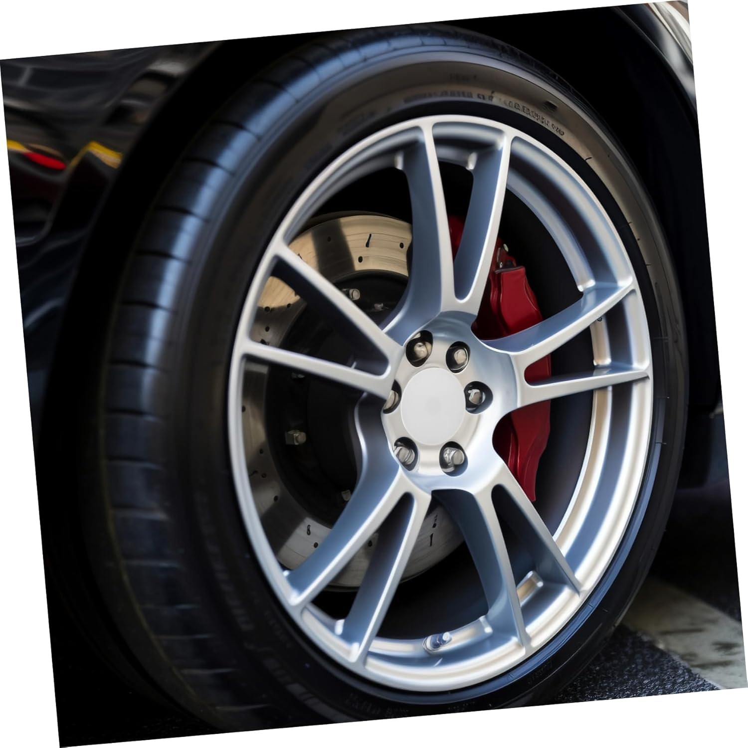 EXAOMBLE 4Pcs Automotive Hubcaps Car Wheel Hub Caps Hub Cover Center Cap Car Rim Modified Wheel Cover Rim image number 2