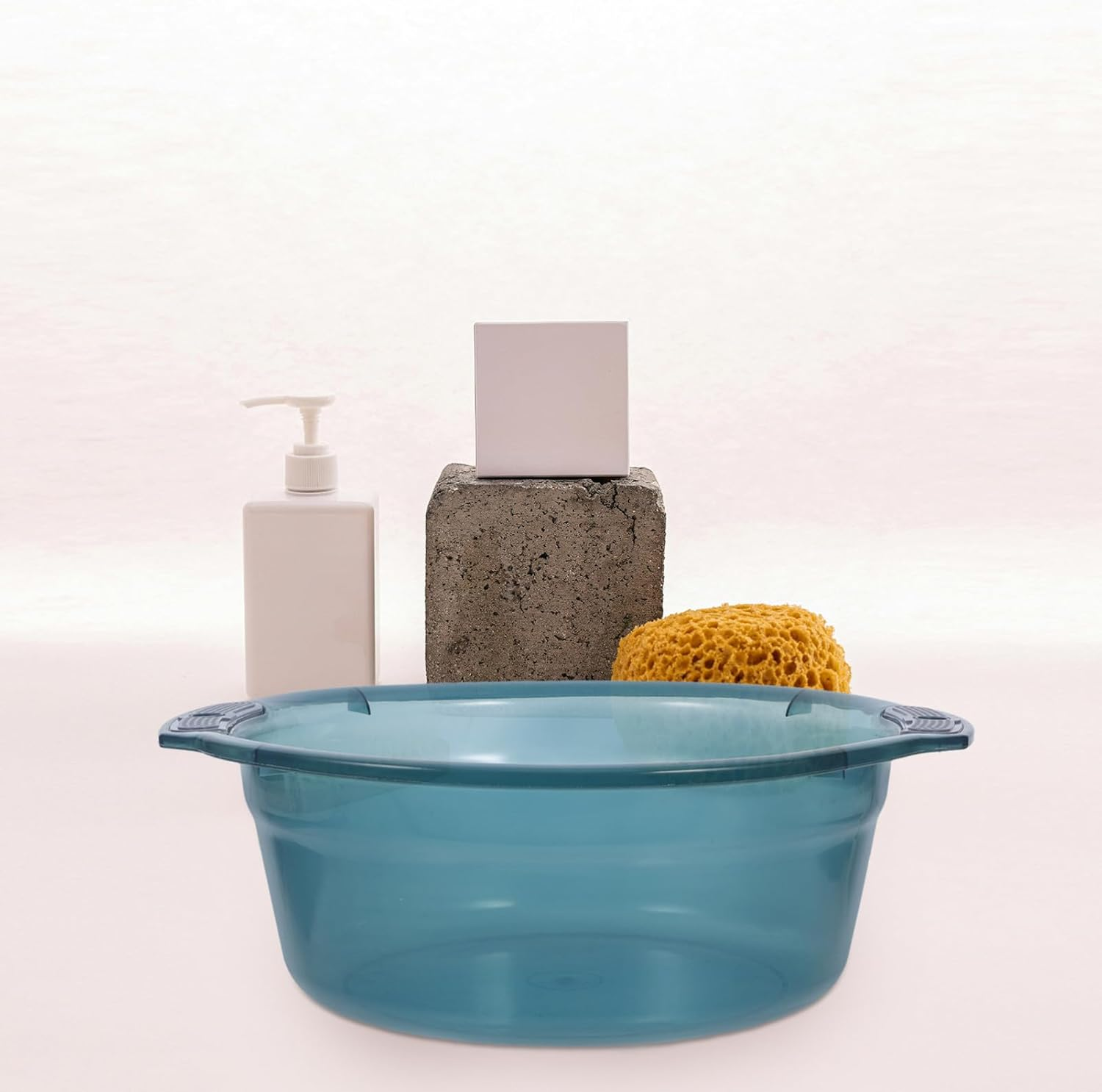 Healeved Portable Wash Basin 12 Inch Plastic Washing Basin Multipurpose Hair Washing Bowl for Home Dormitory Kitchen Use