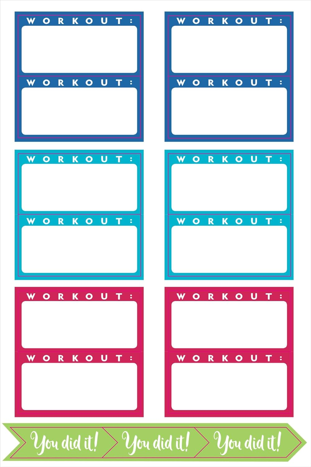 Essentials Health & Fitness Planner Stickers (Set of 325 Stickers) image number 3