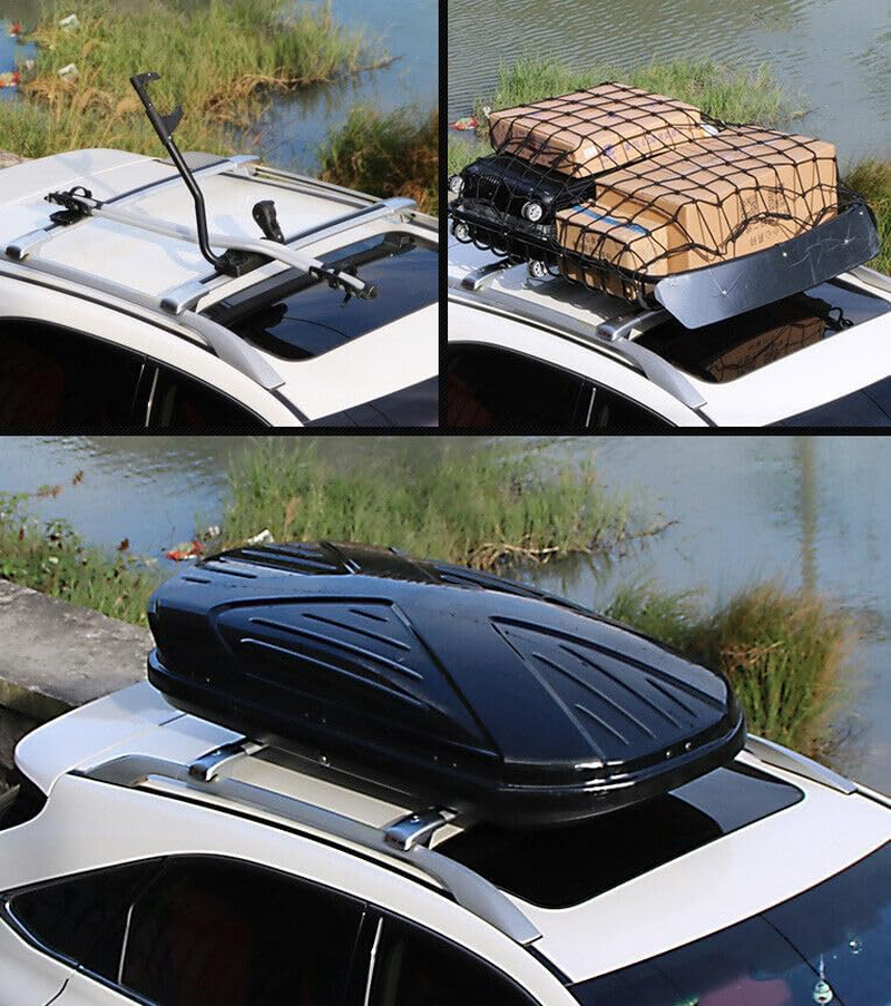 TINIANHHCT Upgraded Cross Bars Roof Rack Lockable Compatible with Hyundai Santa Fe 2024 2025 Aluminum Crossbars Cargo Carrier（Black） image number 1