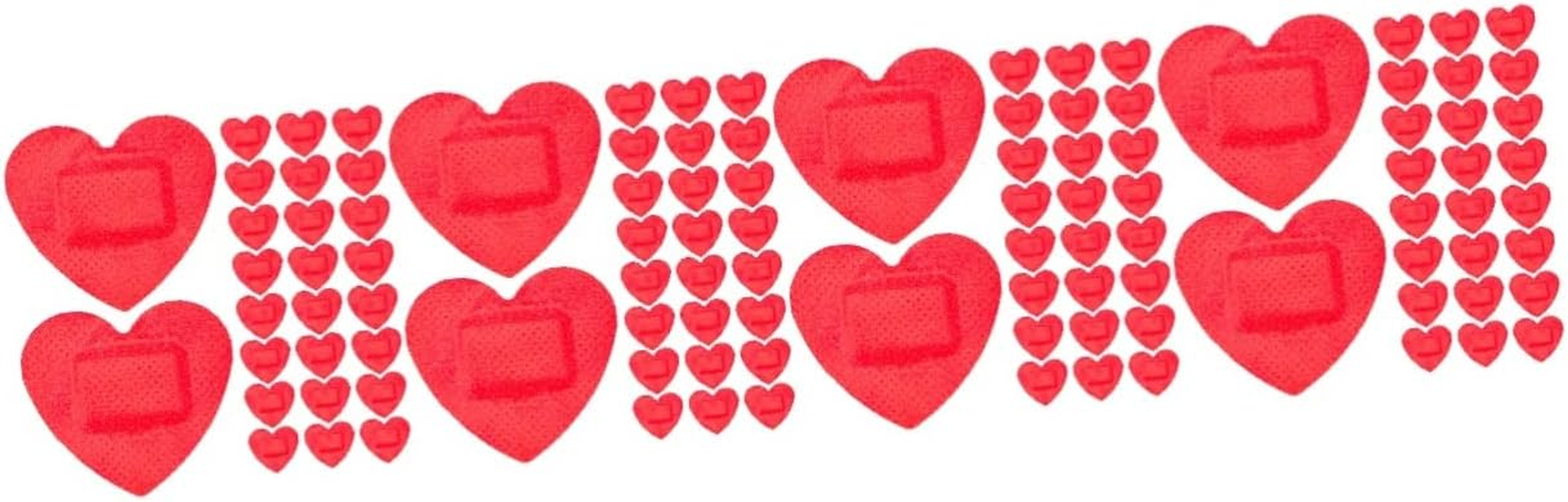 Healvian 150Pcs Heart-Shaped Adhesive Bandages for Wound Care | Waterproof Small Bandages with Breathable Flexible Material | First Aid Essential for Kids and Home Use