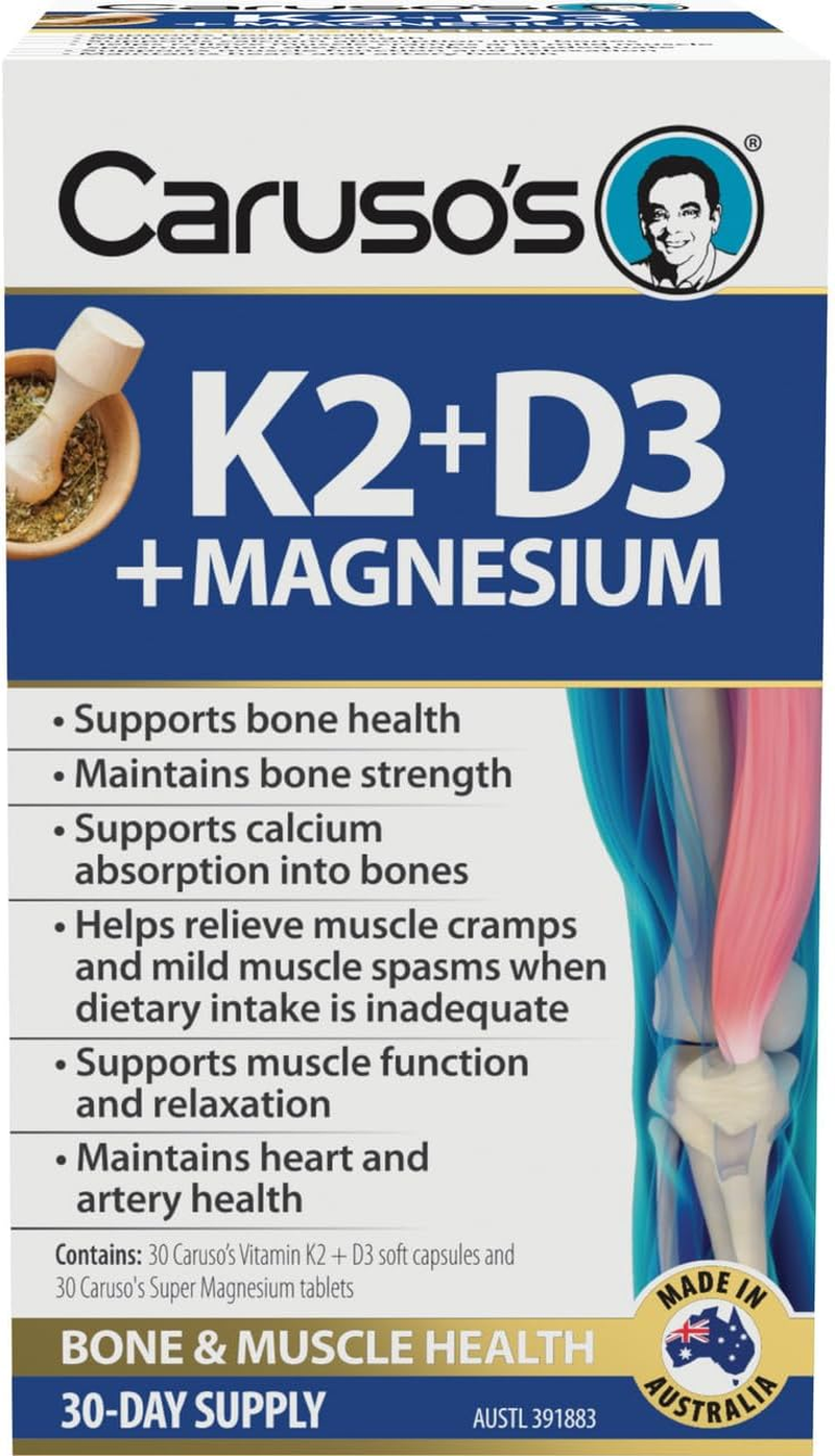 Caruso'S K2 + D3 + Magnesium 30-Day Supply