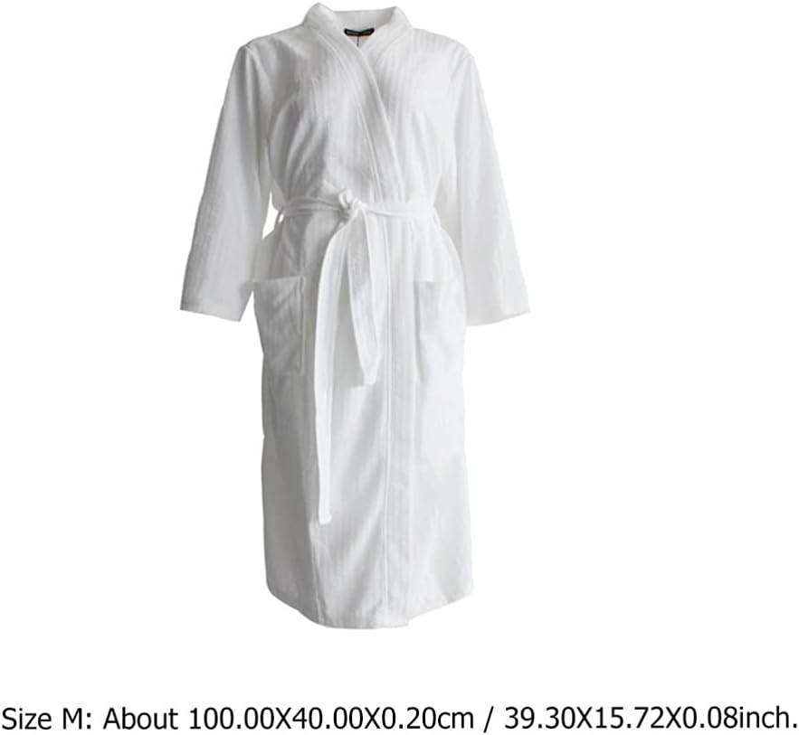 Classic Bath Robe Dacron Bathrobe Towel Luxury Long Spa Robe Plush Lightweight Absorbent Sleepwear Kimono Robe for Women Home Hotel Size image number 3