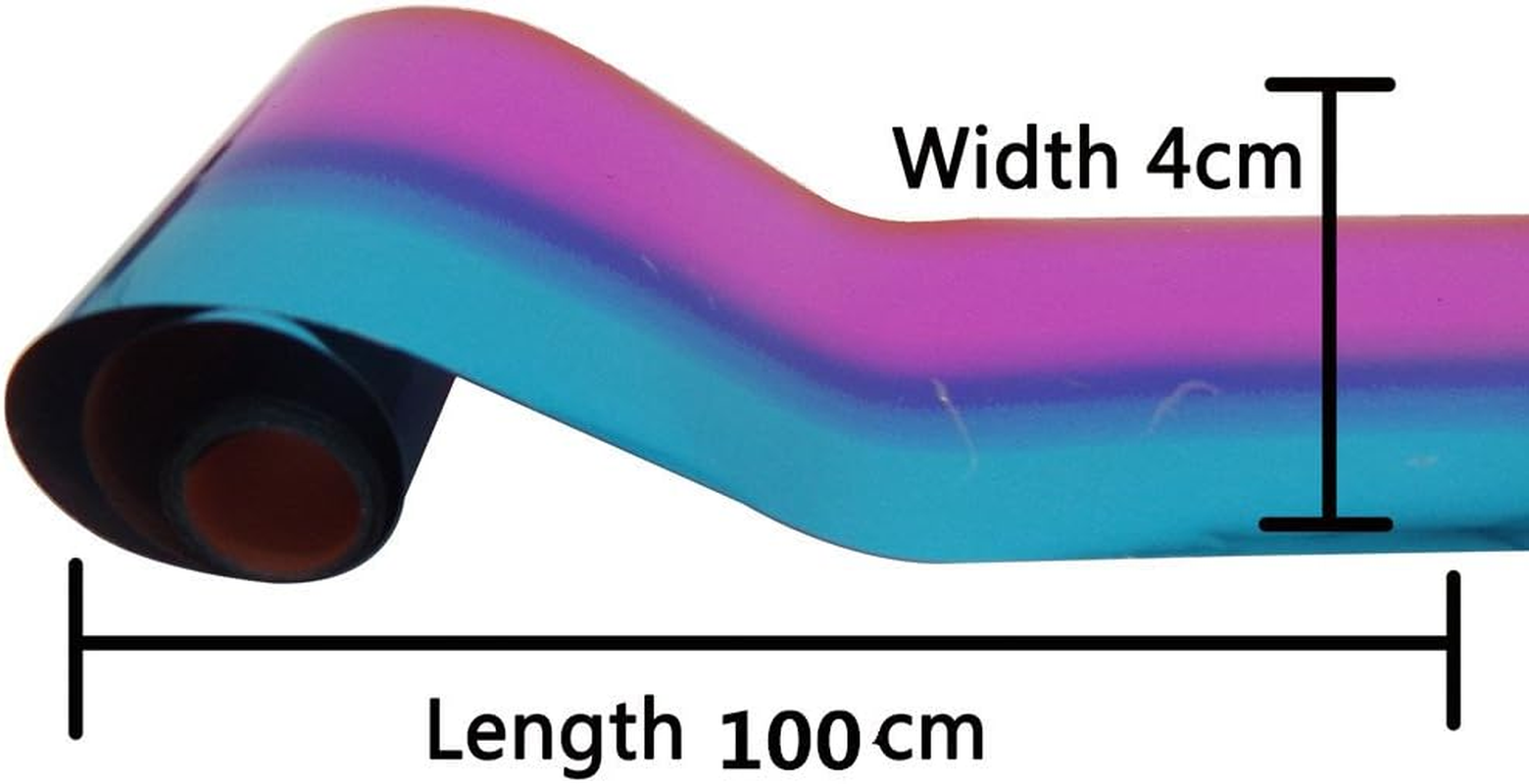 Warm Girl Nail Art Foil Glue Gel with Starry Sky Star Foil Stickers Set Nail Transfer Tips Manicure Art DIY 8ML, 10PCS (2.5Cm100Cm) Stickers image number 3