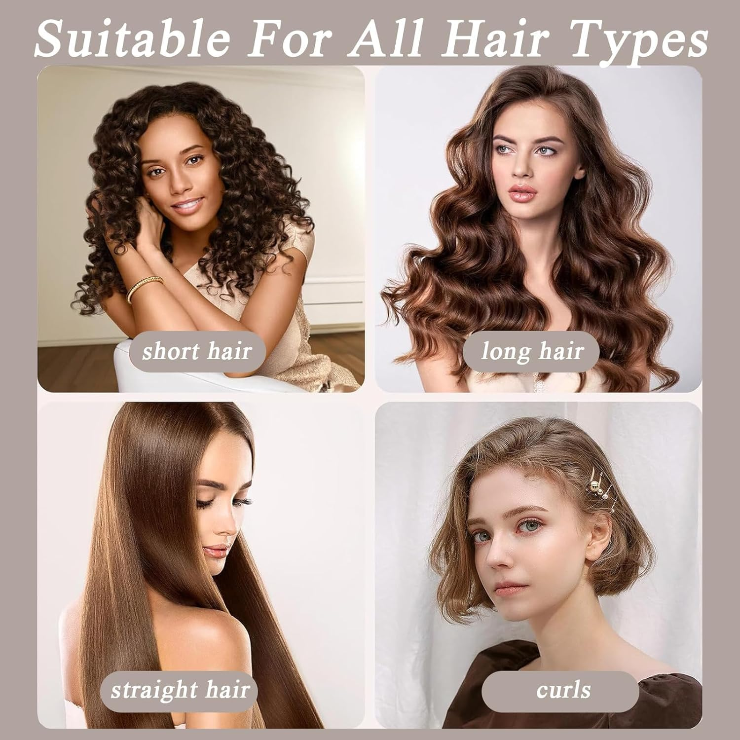 No Hot Rollers Overnight Blowout,3Pcs Heatless Hair Curler Rods,Velvet Heatless Curling No Heat Hair Curlers Overnight Curls Blowout Rod,Heatless Curling Rods Velvet Blowout Rods Flexi Rods with Turban image number 3