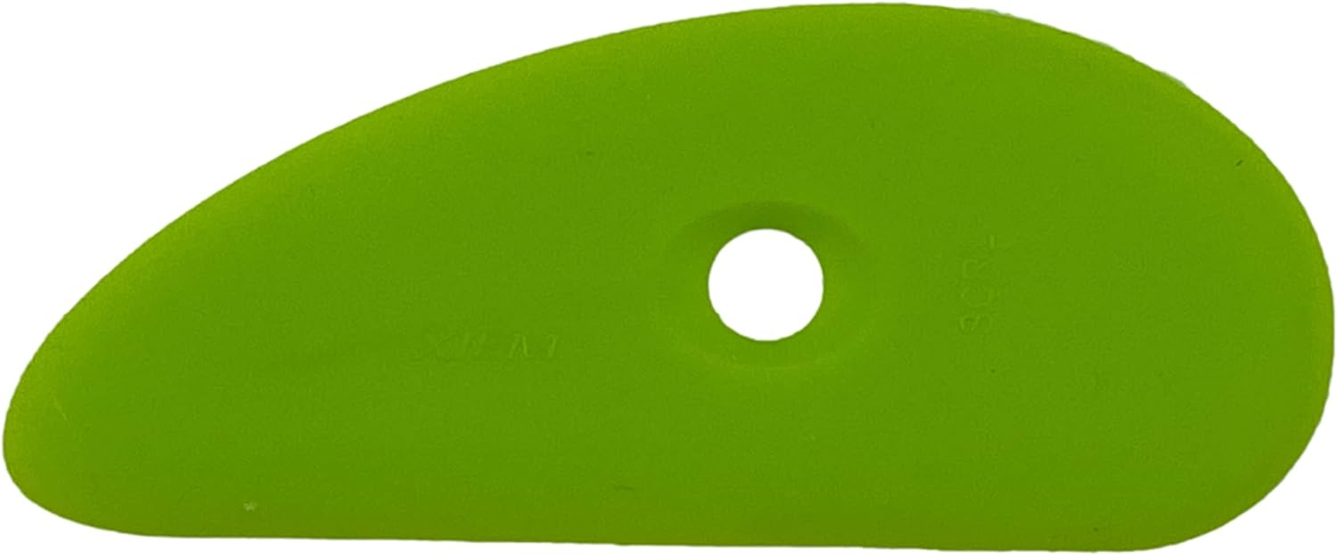 Xiem Tools Ultra-Soft Silicone Clay Rib for Pottery and Ceramics (Large),Green