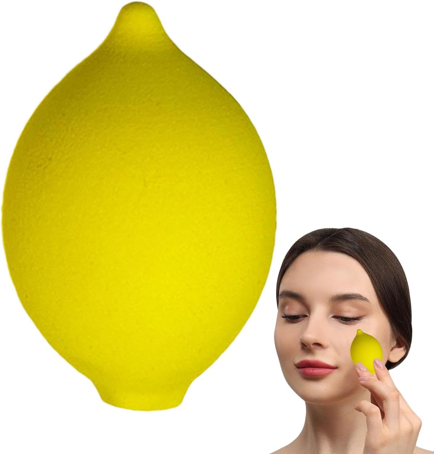Fruit Shaped Cosmetic Sponge, Blender Foundation Beauty Sponge, Cute Soft Fruit Shape Beauty Sponge Makeup Blender Cosmetic Sponge for Women Girlfriend Mom Wife image number 3