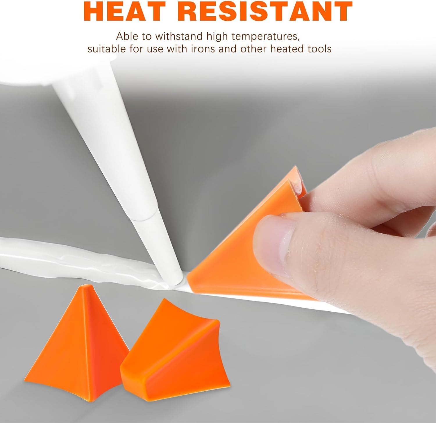 Eukyplace Silicone Caulking Tool, 4PCS Reusable Caulking Tool Kit for Smooth Floor Sealant Finishing &ndash; Perfect for Tile, Wood, Marble & More