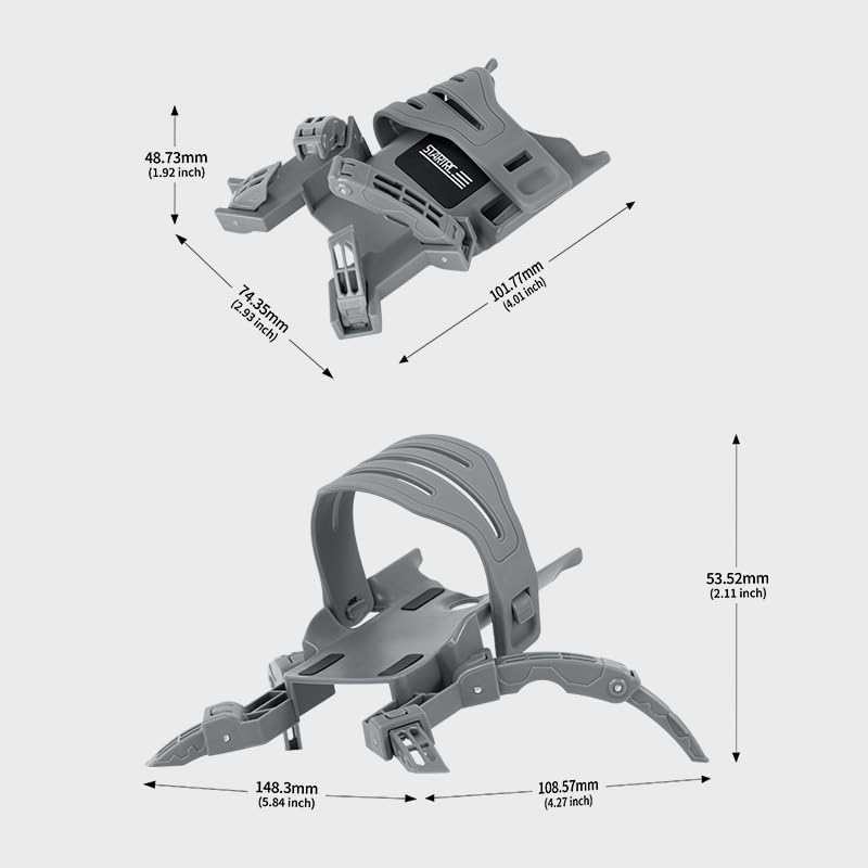 Spider Landing Gear for DJI Mini 5 Pro, Height-Adjustable Tripod Legs, ABS and Silicon Construction, Quick Release Design, Sensor and Gimbal Protection
