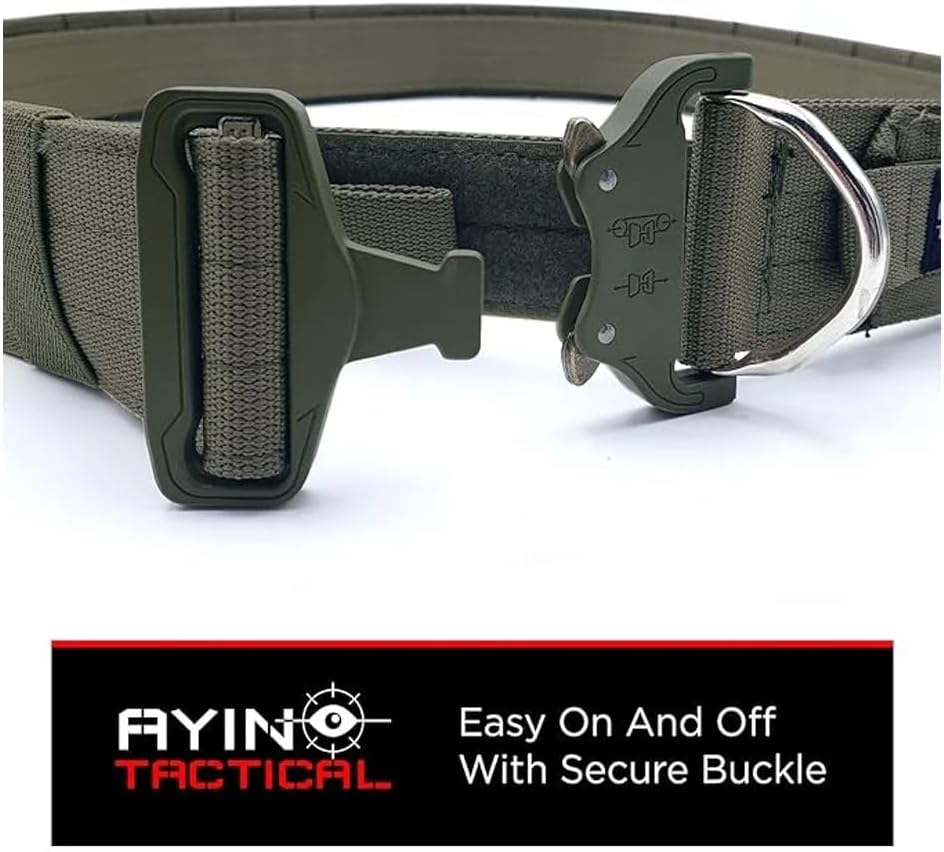 AYIN TACTICAL Belt Quick Release Rigger MOLLE Belt 1.5 Inch Inner & 2 Inch Outer Range Tactical Heavy Duty Belt