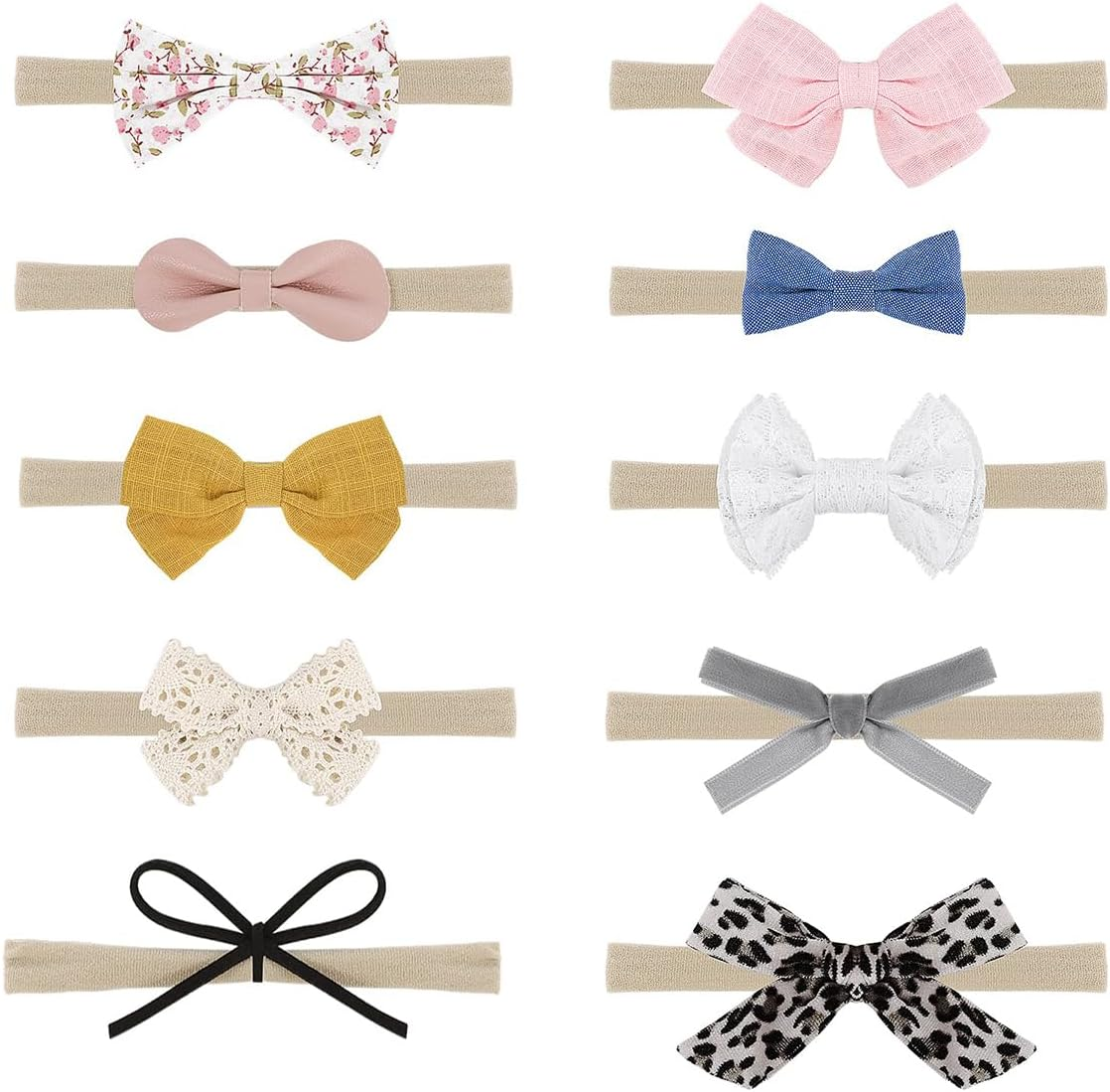 Laroal Elastic Nylon Headband, Thin Bow Headband, Soft Elastic Nylon Hair Accessories, Fashionable and Versatile Headband image number 3