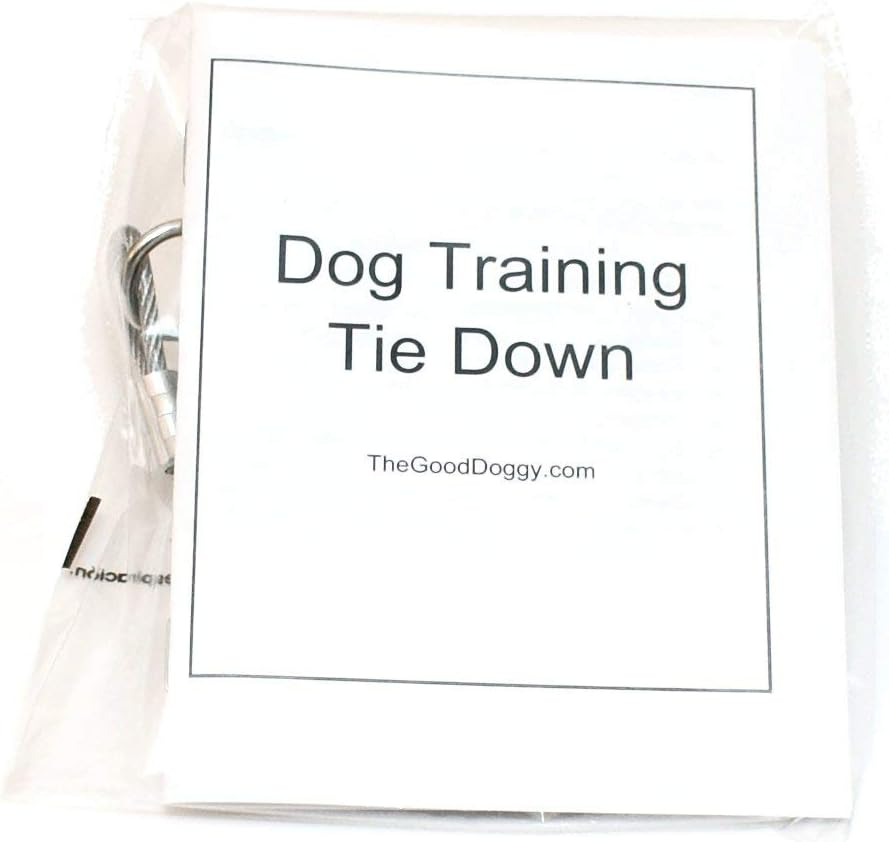 Dog Training Tie Out Cable, 3 Ft Begging Jumping Destructive Chewing Housetraining Counter Surfing Teething Puppy Potty Training Tether Chew Proof Cable (Tie-Down Only) image number 2
