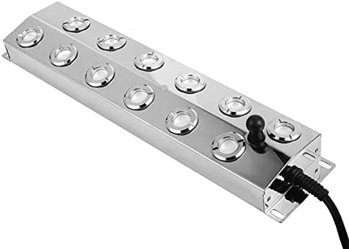 12 Heads Mist Maker Ultrasonic Mist Fogger Air Humidifier Water Fountain Fog Maker Machine Stainless Steel Fogger image number 3