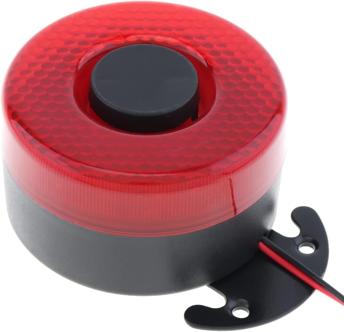 Drisentri Car Back-Up Alarm, 12V / 24V 105Db Universal Car Reversing Alarm Back up Horn Reverse Beeper Buzzer with Light - Blue image number 3