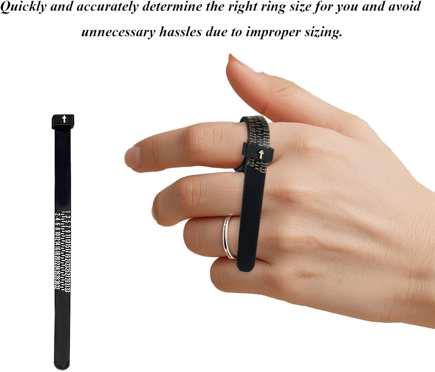 Luojinluoda Ring Sizer Measuring Kit &ndash; 1-Pack Jewelry Sizing Tool for Ring Size Measurement (Sizes 1-17) Accurate Easy to Use image number 1