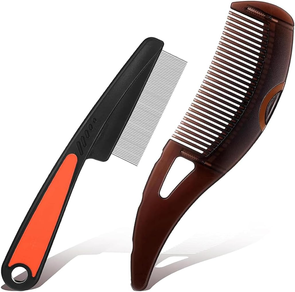 DWFEYOI Pack of 2 Dandruff Combs, Hollow Tooth Hair Brush for Refreshing Scalp Massage and Removal of Dandruff Grime, Reducing Itching Oil on the Scalp, Scalp Comb image number 3