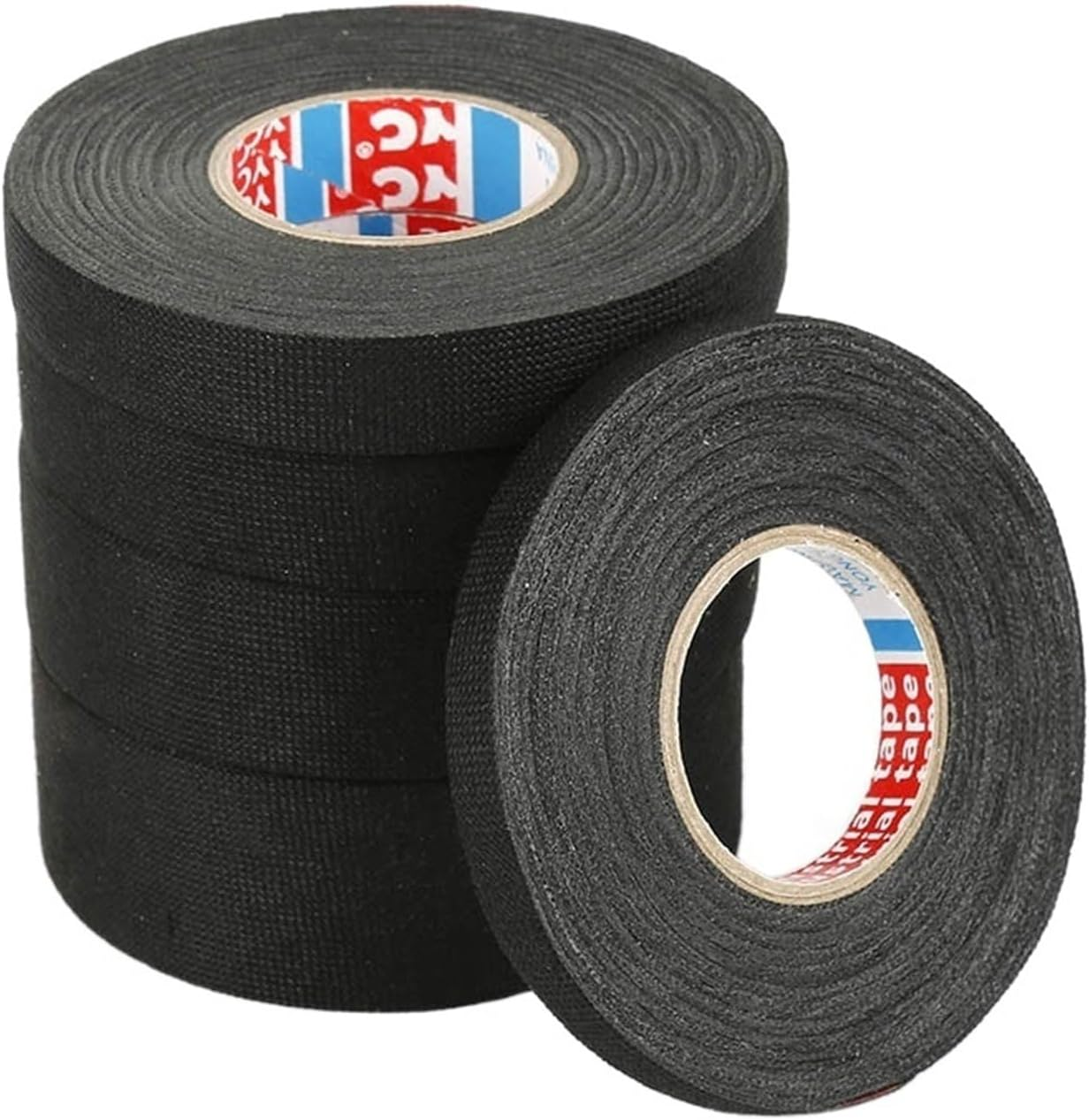 1Pcs Black Length15M Width 9/15/19/25/32MM New Tesa Type Coroplast Adhesive Cloth Tape for Cable Harness Wiring Loom Dropship (Color : 15M, Size : 25Mm) image number 2