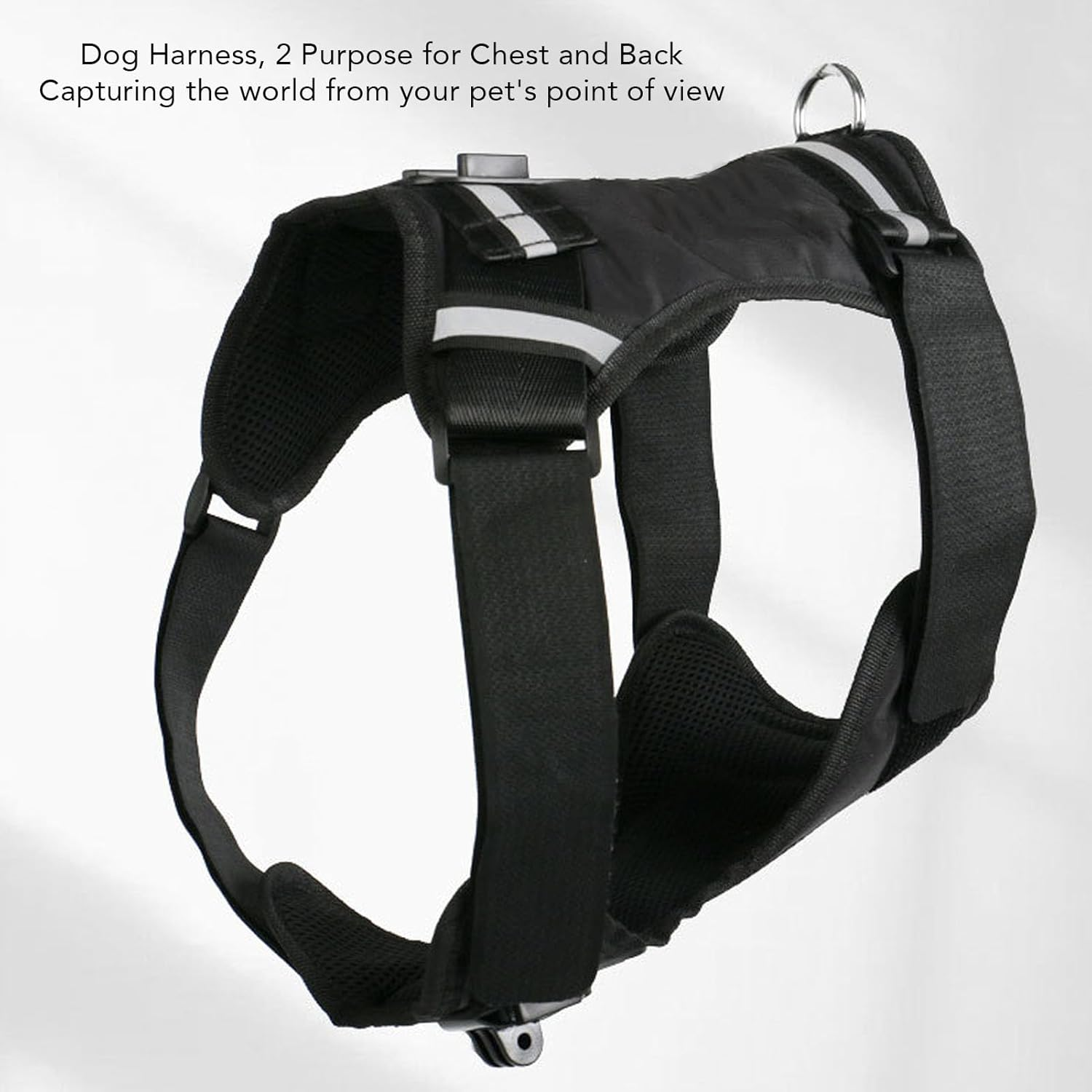 Dog Harness Mount for Action Camera, Nylon Pet Chest and Back Fixation Vest Harnesses for Large Medium and Small Dogs image number 5