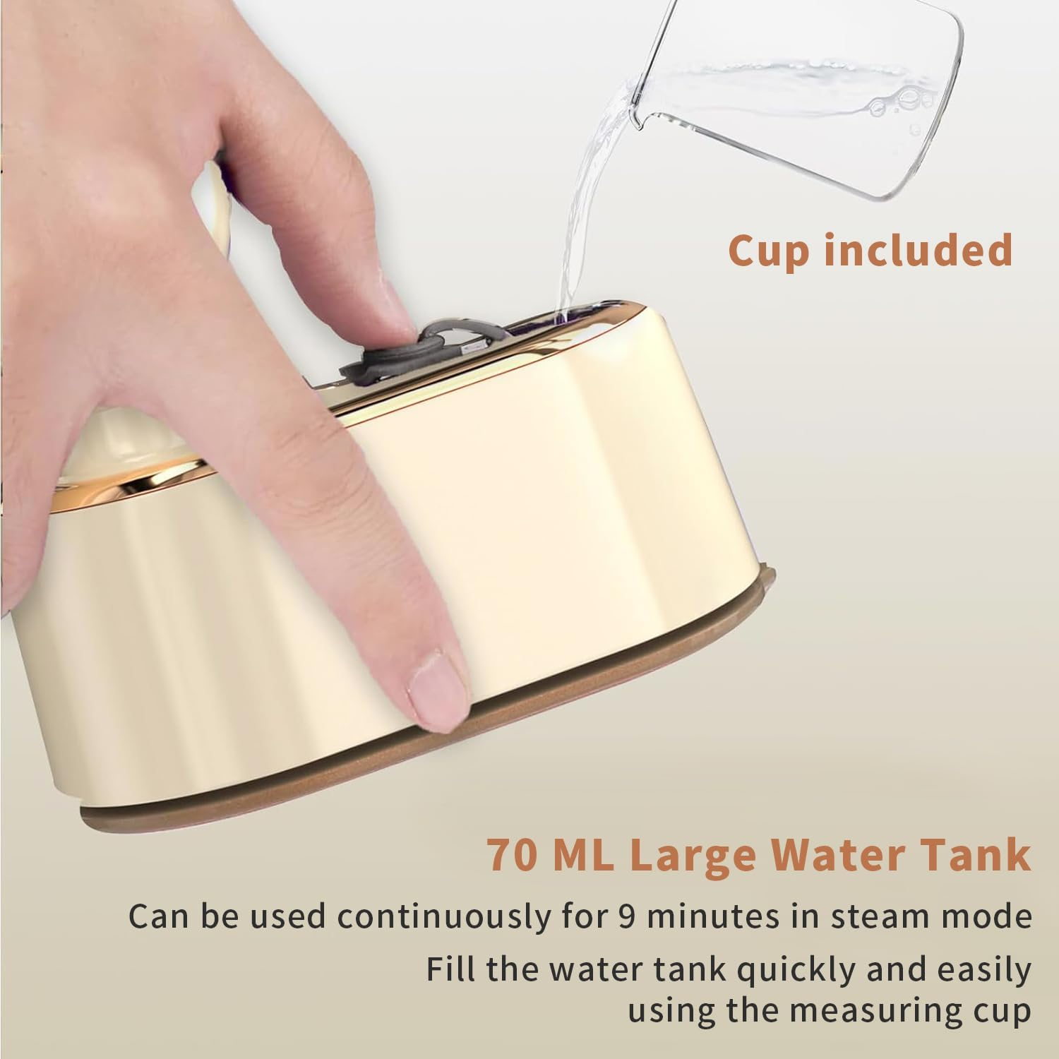 Yoawllty Garment Steamer, Mini Travel Iron, Handheld Portable Steamer for Clothes, Small Clothing Steamer, Steam Iron, Travel Essentials Gift image number 2