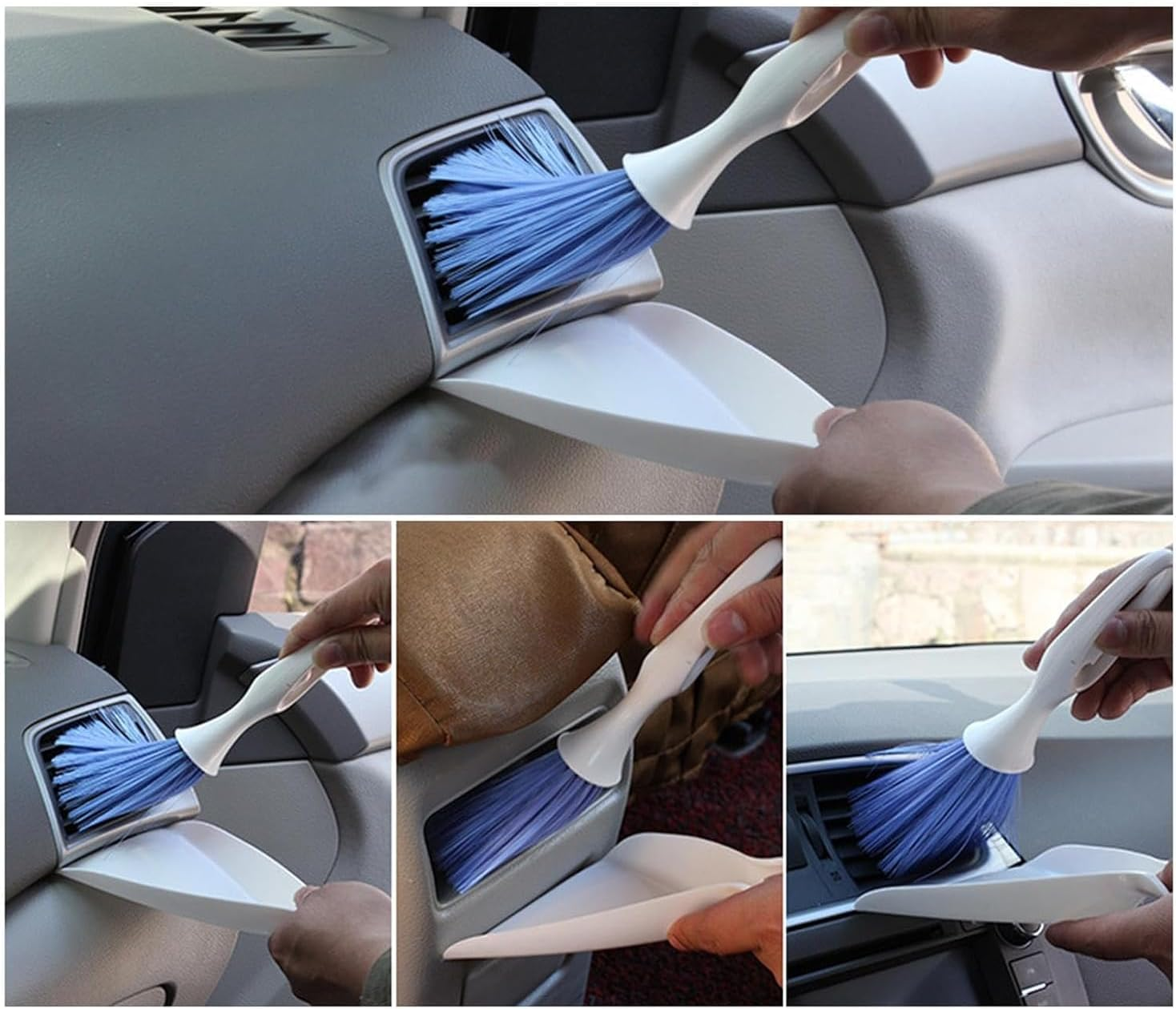 Ar Interior Cleaning Brush - Flexible Car Interior Duster Car Detail Brush,Reusable Air Vent Cleaning Tool Interior Cleaning Brush for Vehicles Home image number 3