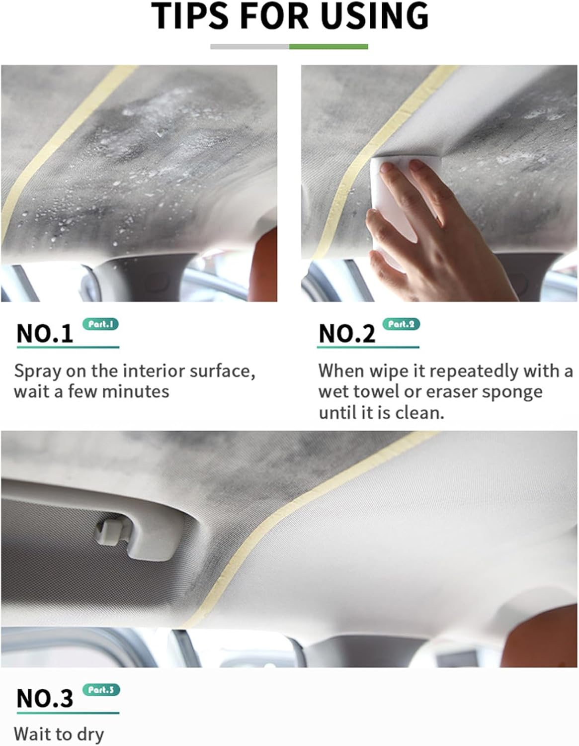 Vgvgaj Interior Car Cleaner,Multi Purpose 100Ml Car Mat Cleaner - Upholstery Care Supplies for Maintenance Protection Tire Wheel Dashboard Window Carpet image number 4