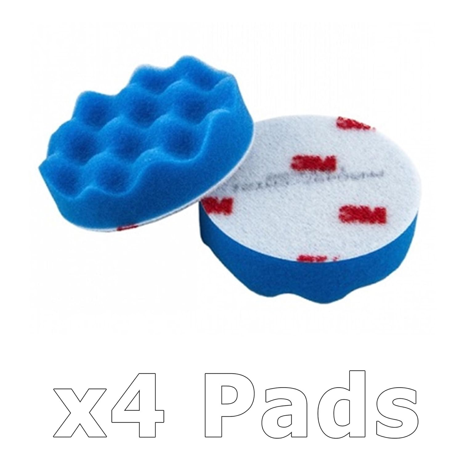 Perfect-It 3M Ultrafina SE Anti-Hologram Polishing Foam, Aluminium Oxide, Silicon Carbide, Ultra Fine, 40.0 Grit, Blue, 77Mm, 4 Pieces, Metal, Glass, Wood, Plastic, Stone, Composite Materials image number 3