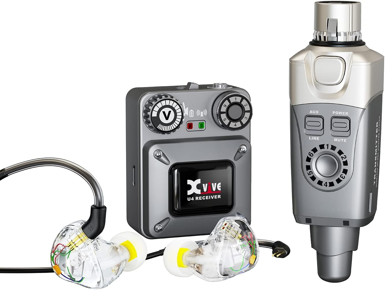 XVIVE Wireless in Ear Monitor System plus in Ear MONTORS & CASE image number 1