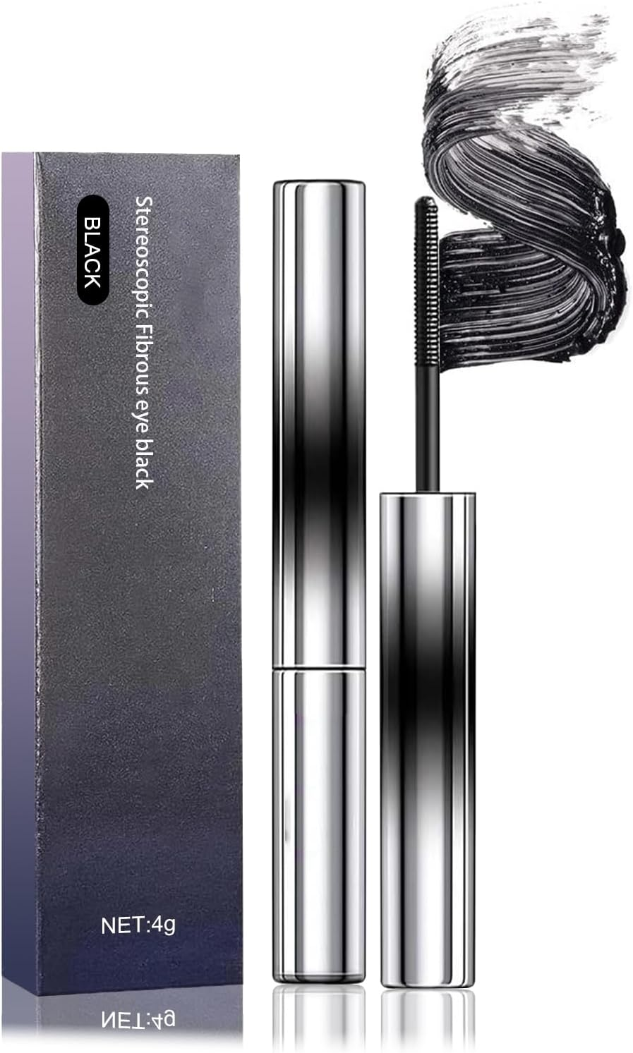 3D Curling Iron Wand Mascara, Metal Wand Mascaras, Iron Wands Rod Mascara,Smudge-Proof No Flaking, Create Thick, Clear Eyelashes,Waterproof Natural Long Lasting image number 1
