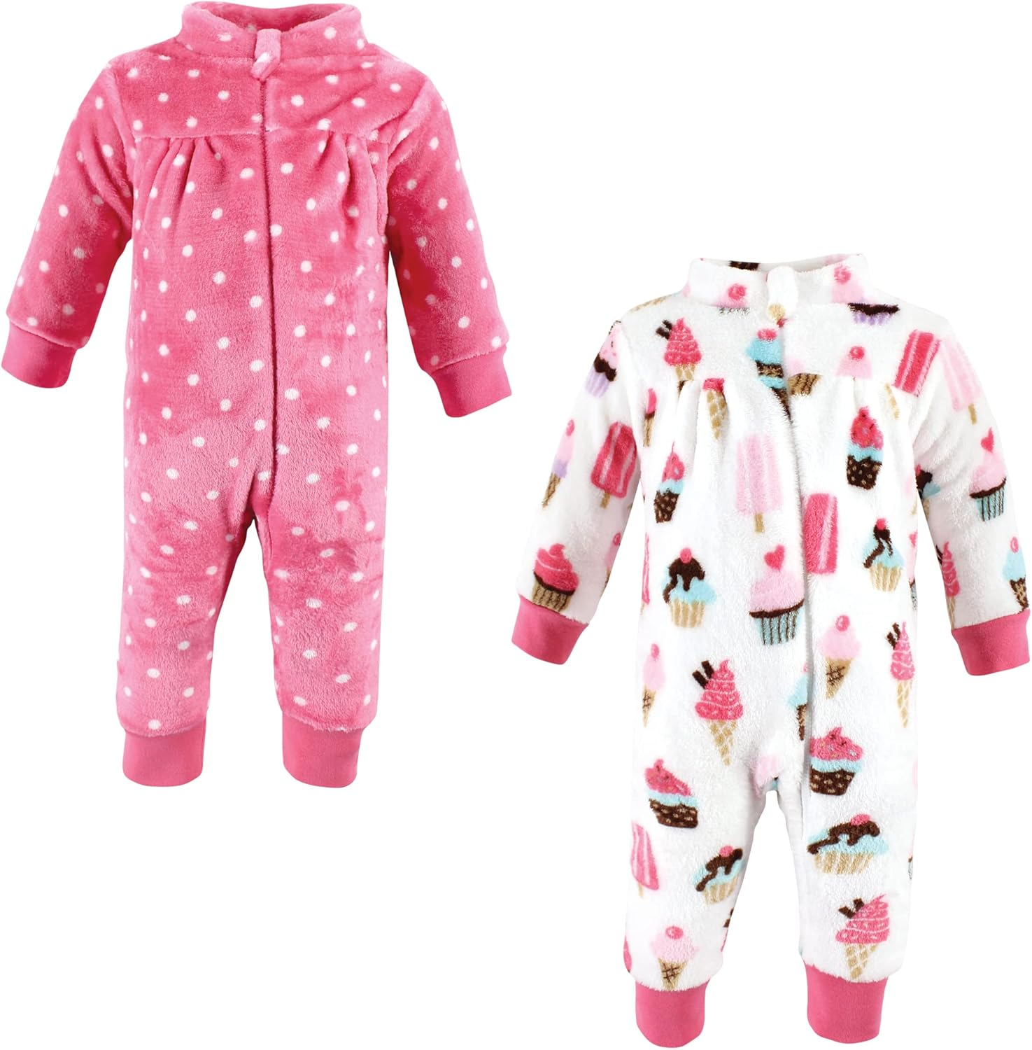 Hudson Baby Baby-Girls Plush Jumpsuits