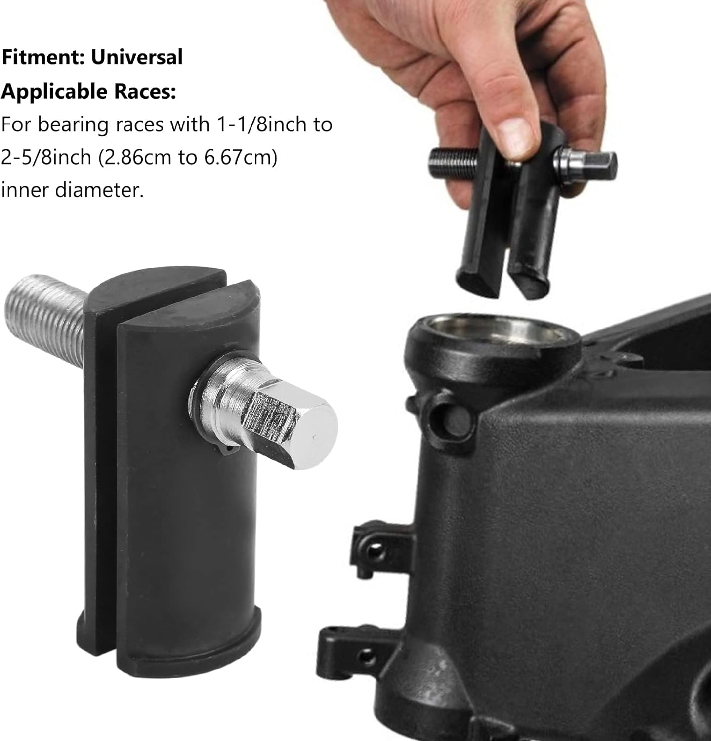 High Performance Metal Motorcycle Steering Neck Bearing Race Puller Tool with Universal Compatibility for All Motorcycles