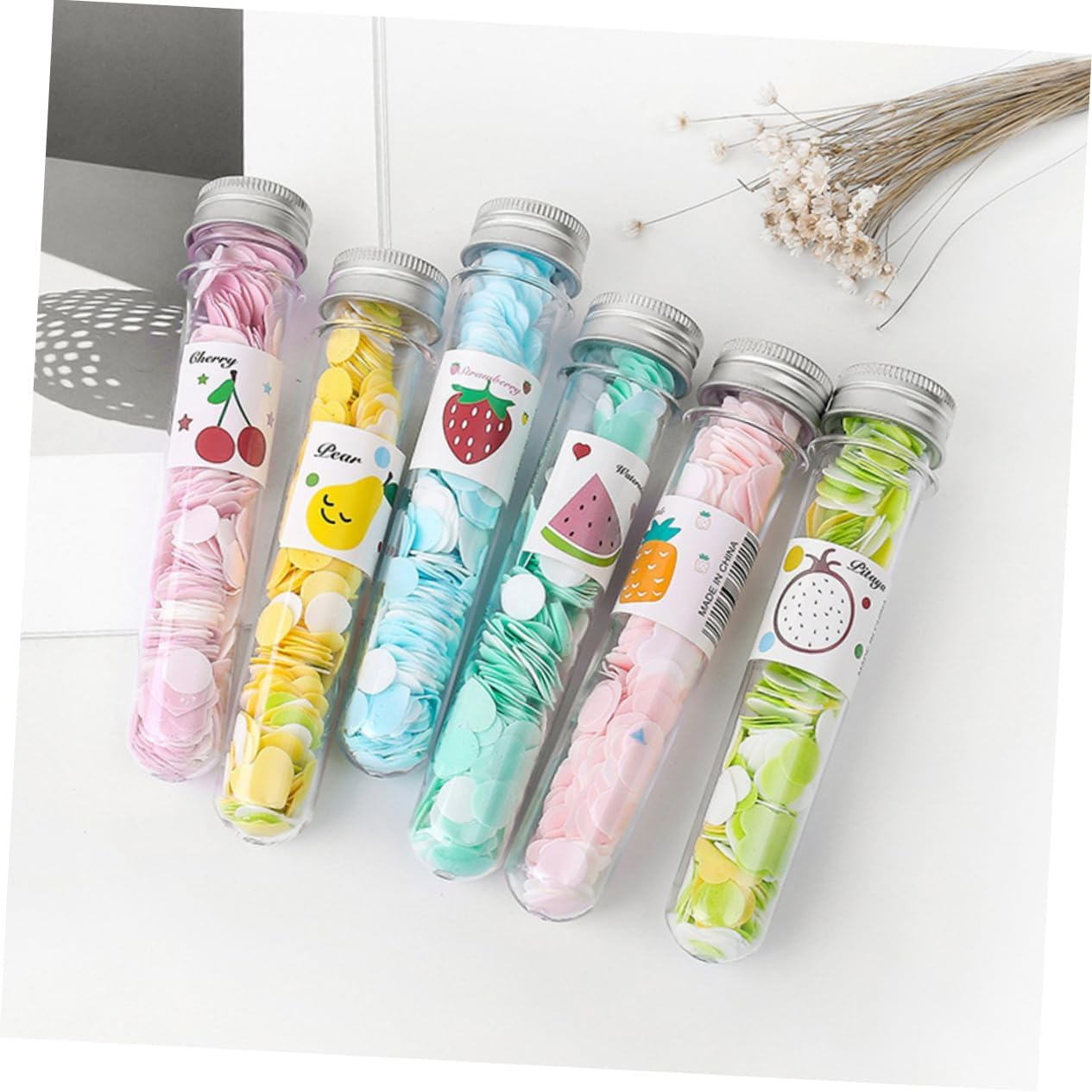 Kisangel Portable Soap Tablets for Camping Soap Sheets for Hand Cleaning in Bottles for Travel