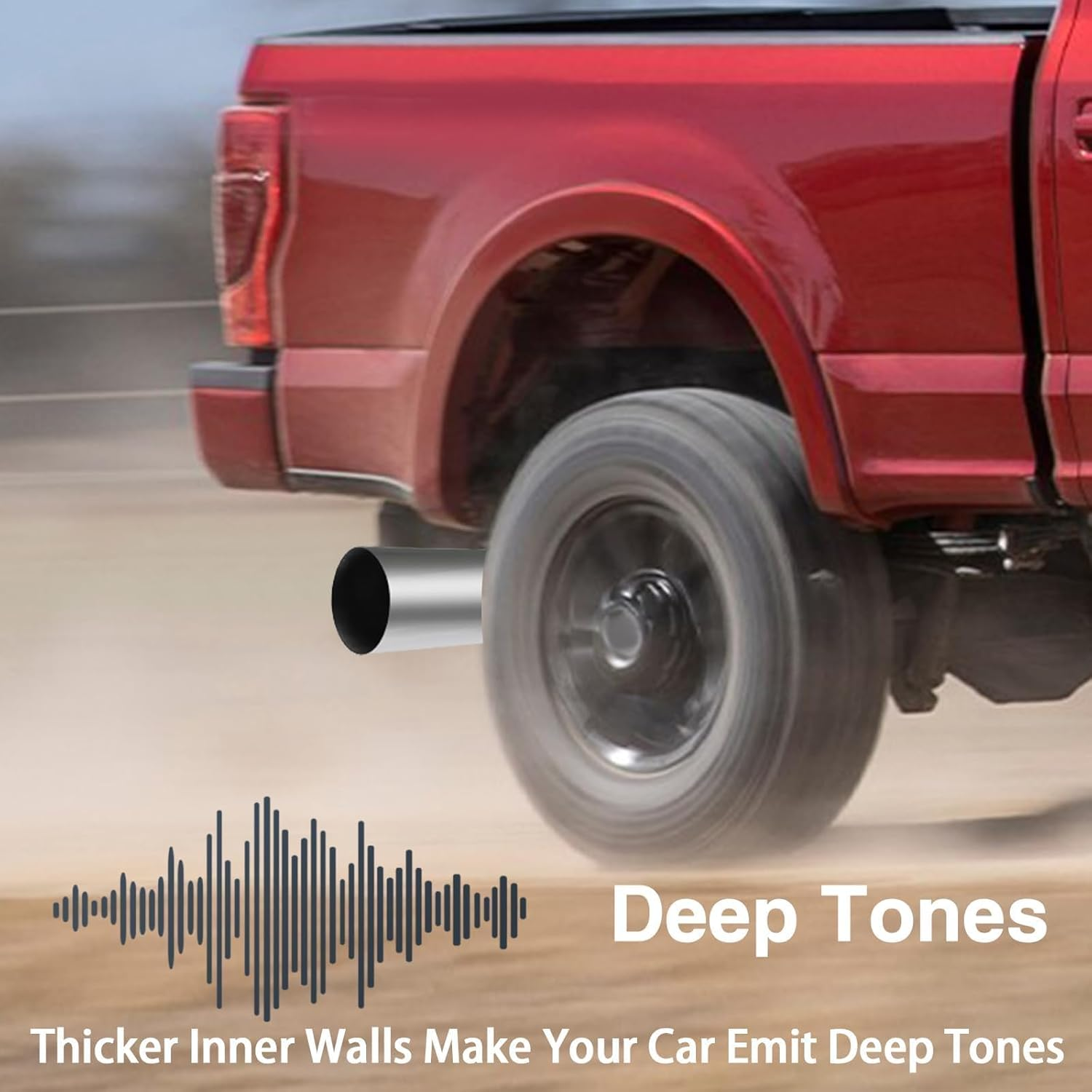 KPALAG 4 Inch Diesel Exhaust Elbow Tip 304 Stainless Steel Polished Exhaust Pipe Elbow 4&rdquo;Inlet to 6&rdquo; Outlet 23" Overall Long Side Exit Exhaust Tip Compatible with Pickup Truck image number 4