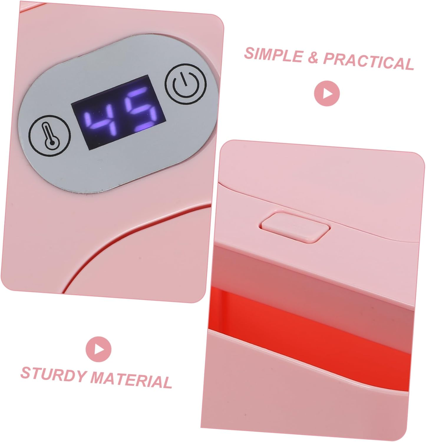 Wet Tissue Warmer with Thermostat Temperature Heating Storage Box for Wipes Low Power Energy Saving Convenient One-Button Operation Nursery Use image number 2
