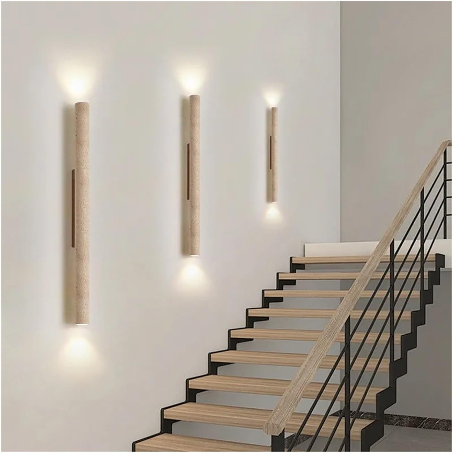 Stone Wall Lamp Sconce Light with up and down Lighting for Living Room Bedroom(B-23Cm) image number 2