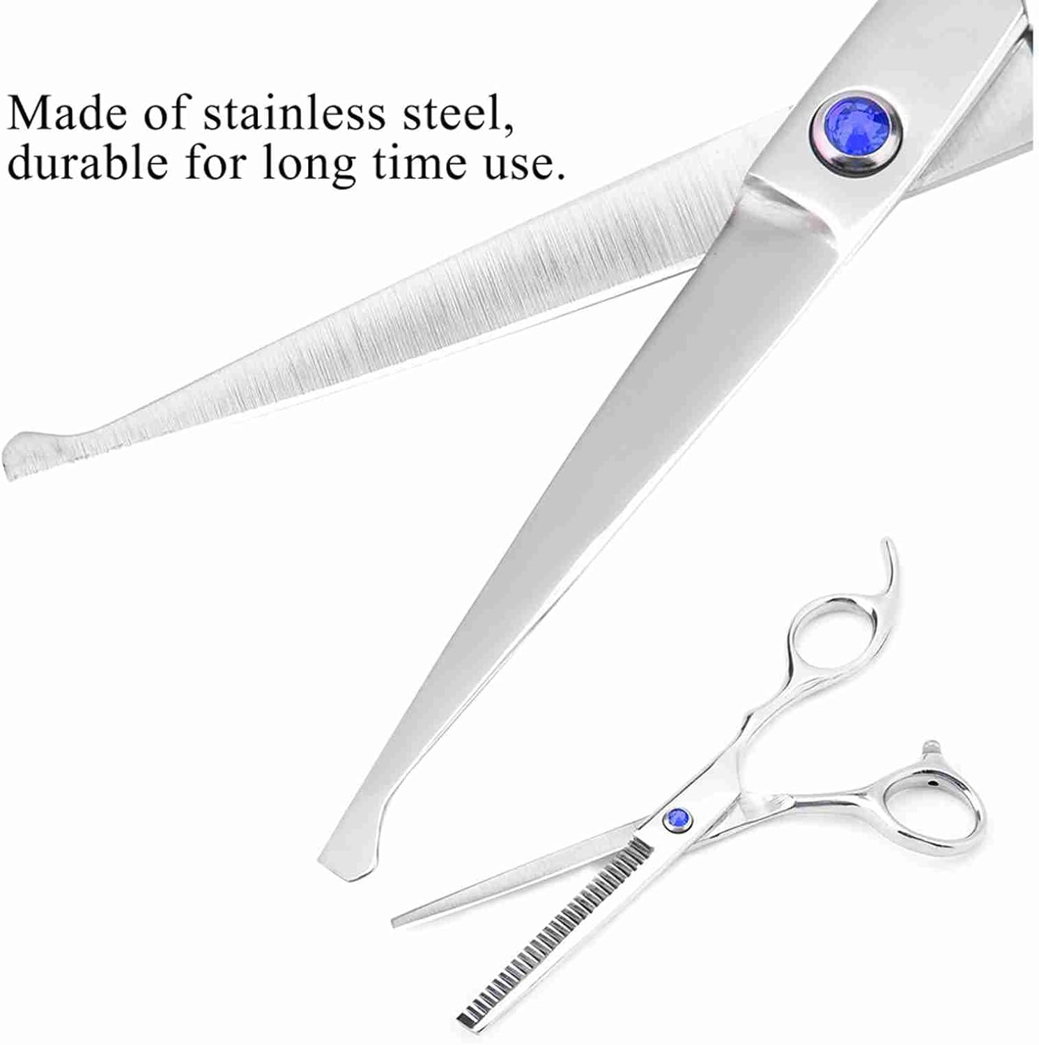 Watris Veiyi Pack of 2 Hair Cutting Scissors, Hairdressing Scissors, Stainless Steel Hair Scissors for Cutting or Thinning Hair