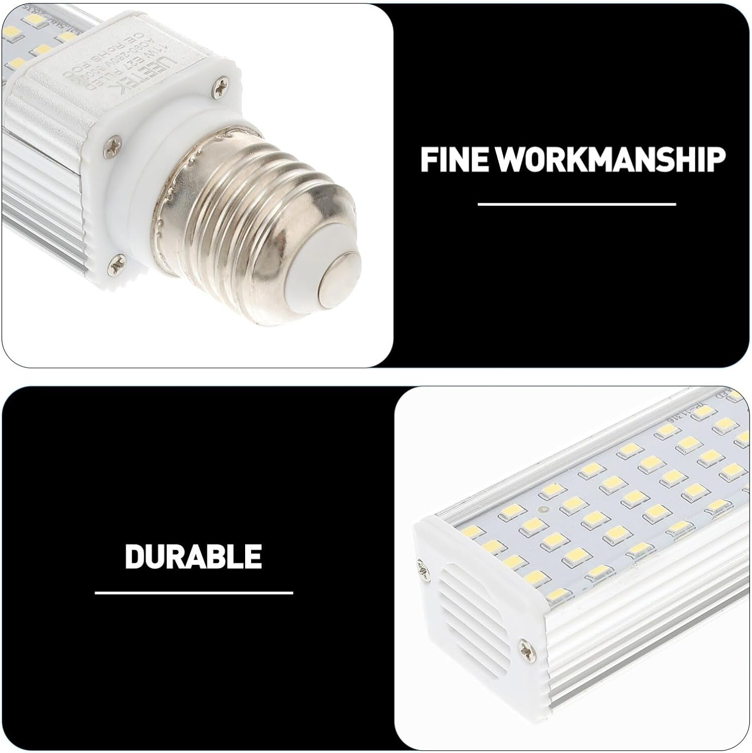 ULTECHNOVO LED Corn Bulbs - E27 LED Bulb 11W Aquarium Grow Light White Screw Corn Light LED Energy Saving Lamp for Home Fish Tank Aquariums image number 3