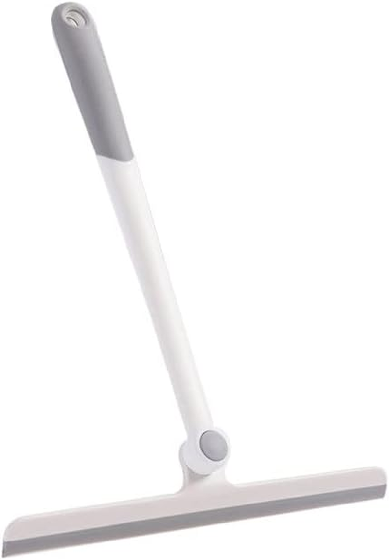 T-Shape Shower Squeegee for Window Glass,1Pc Heavy Duty Window Scrubber Flooring Scrubbler of Bathroom, T-Shape Glass Scraper Cleaning Wiper,Silicone Shower Window Squeegees, White